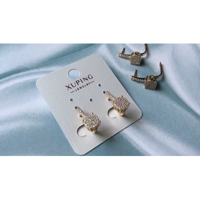 Серьги мелкий цирконий