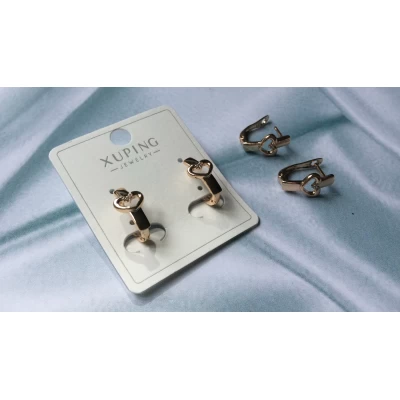 Серьги сердечки