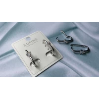 Серьги серебро, сердца