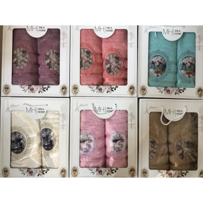 Набор полотенец 2-ка Турция Набор полотенец 2-ка Турция