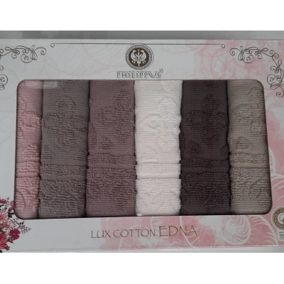 Махровые жаккардовые салфетки 30*50 -6 шт в коробке Турция Махровые жаккардовые салфетки 30*50 -6 шт в коробке Турция