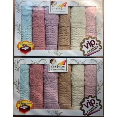 Набор полотенец 30*60 -6шт Турция