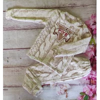 Пижама махра+ вышивка Размер 36-42