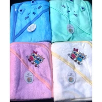 Полотенце Уголок детское для купания супер хлопок 90х90