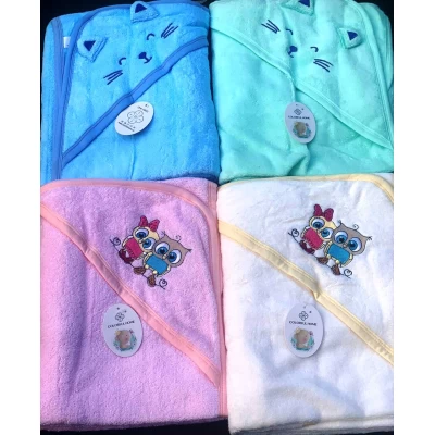 Полотенце Уголок детское для купания супер хлопок 90х90