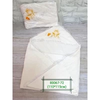 УГОЛОК для крещения с кружевом 100*100 см