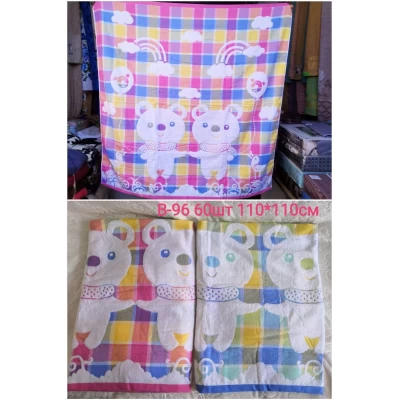 Простынь детская лен с махрой очень хорошего качества 110*110 см