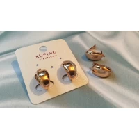 Cерьги, золотая грань