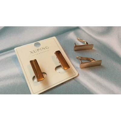 Серьги , золотая геометрия