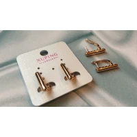 Серьги, золотая дорожка