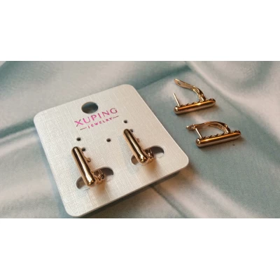 Серьги, золотая дорожка