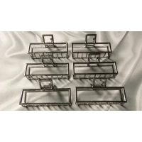 Краб металл, большой захват,темное серебро, 9 см