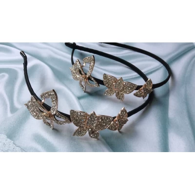 Обруч металл, бабочка