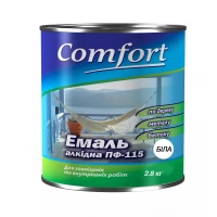 Алкидная эмаль краска Comfort (PolyColor) ПФ 115 белая 2.8кг 
