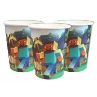Бумажные стаканчики Майнкрафт (уп. 10шт)