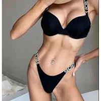 Комплект нижнего белья С VICTORIA'S SECRET, гладкий бюст на пуш апе, 8060-1