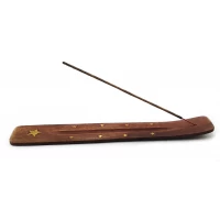 Подставка под благовония Звезда розовое дерево (26х3,8 см)