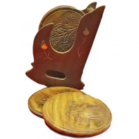 Подстаканник розовое дерево Кресло (14х7х10 см)