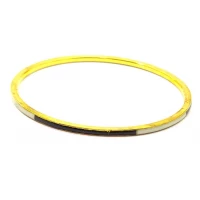 Браслет медный с бело-черными костяными вставками  (d-7 см, ширина 4 мм)