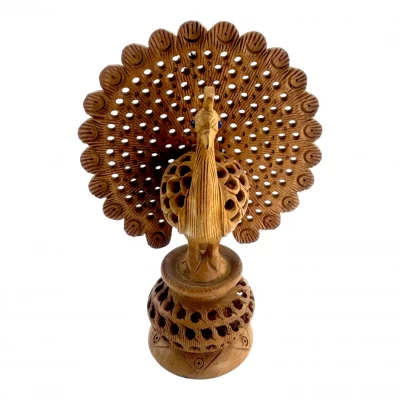 УЦЕНКА Павлин деревянный резной (15х11х5см) УЦЕНКА Павлин деревянный резной (15х11х5см)