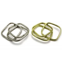 Браслет тройной квадратный металл