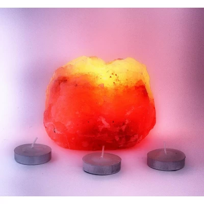 Подсвечник соляной 0,8кг. (Natural)(S-005)(12 шт ящ.)(Гималайская соль) Подсвечник соляной (Natural)(S-005)(12 шт ящ.)(Гималайская соль) код 18376