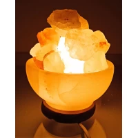 Соляная лампа (S-029.A) Чаша огня 3,2кг. (d-16,h-10 см)(12 шт ящ.)(Гималайская соль)