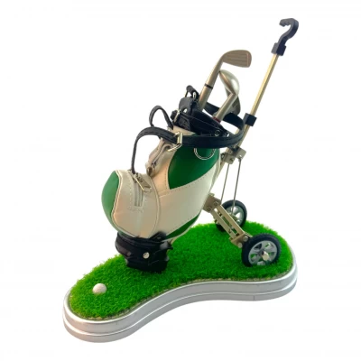 Письменный набор Гольф (pul cart)(20х20,5х11,5 см) зеленый