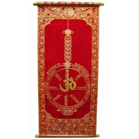 Панно красное Колесо фортуны (80х30CM)