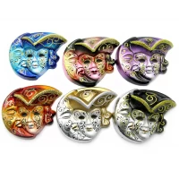 Маска керамическая Венецианская ночь  (10 см)(6 шт/уп)