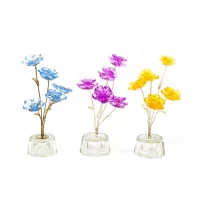 Цветок хрустальный (5 цветков)(15х5х5 см)