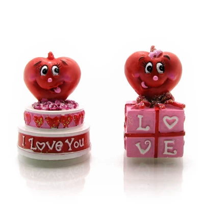 Фигурка Сердечко на торте (8 шт/уп)(5х4х4 см) Фигурка "Сердечко на торте" (8 шт/уп)(5х4х4 см)(W845219) код 18992