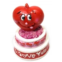 Фигурка Сердечко на торте(5х4х4 см)B