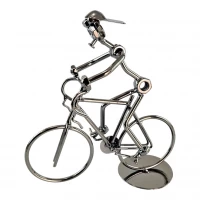 Техно-арт Велосипедист металл (19,5 × 19 × 8 см)