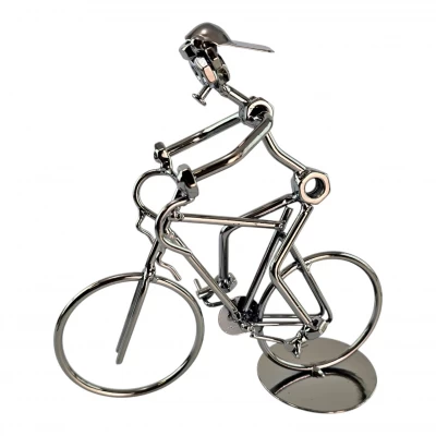 Техно-арт Велосипедист металл (19,5 × 19 × 8 см)