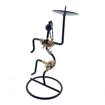 Подсвечник Африканская Грация металл  (18 см)