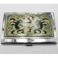 Визитница Серебро (9,5х6,5х0,5 см)19328 L