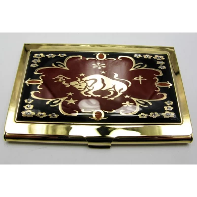 Визитница Золото (9,5х6,5х0,5 см)19310 E