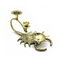 Подсвечник Скорпион бронзовый (15,5х9х7,5 см)