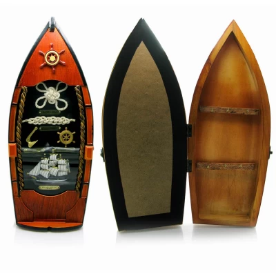 Ключница "Лодка" (39х12,5х8,5 см)(0035J-HM) код 20277