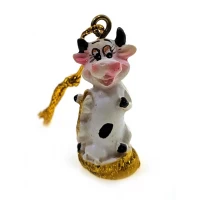 Корова украшение на ёлку брелок(3,5 см)