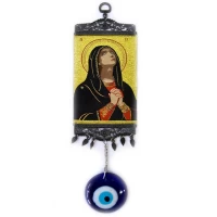 Амулет от сглаза с панно Богородица (34х10,5х1 см d-6,5 см)