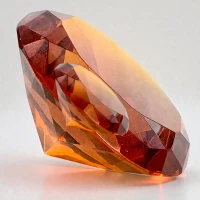 Кристалл хрустальный Янтарь (5.7 х 3.3 см)