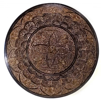 Тарелка бронзовая настенная Павлины (d-49 см)C Тарелка бронзовая настенная Павлины (d-49 см)C