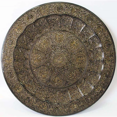 Тарелка бронзовая настенная (58 см) Тарелка бронзовая настенная (24") код 20426