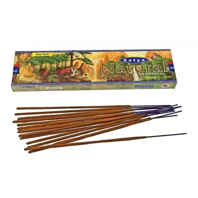 Natural (Природа)(40 gms.)(Satya) пыльцовое благовоние Natural (Природа)(45 gms.) (12/уп) (Satya) пыльцовое благовоние