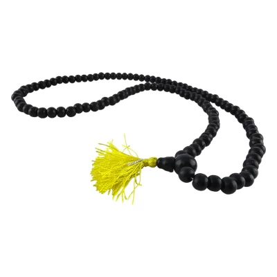 Четки деревянные черные (108 бусин) Четки деревянные черные (108 бусин)