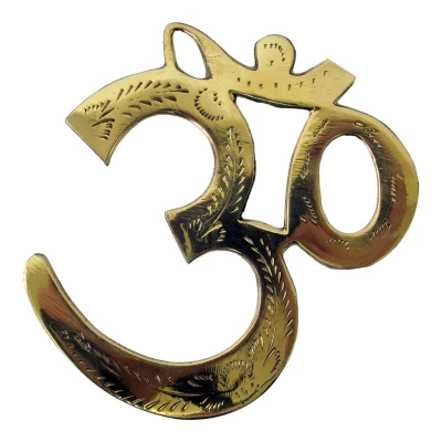 ОМ бронзовый (11х11,2х0,3 см) ОМ бронзовый (11,5х10х0,3 см)(OM HANGING 4") код 20468