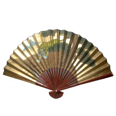 Веер настенный расписной Золото (77 CM 30) Веер настенный расписной Золото (77 CM 30)