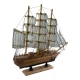 Модель парусника на подставке (33)(32,5х33,5х7 см)T